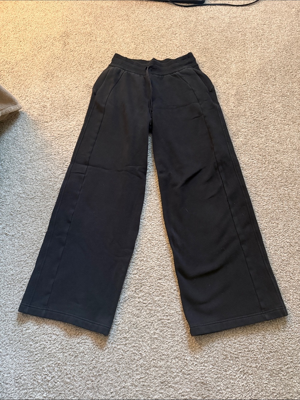 lululemon athletica Black Straight-Leg Sweatpants